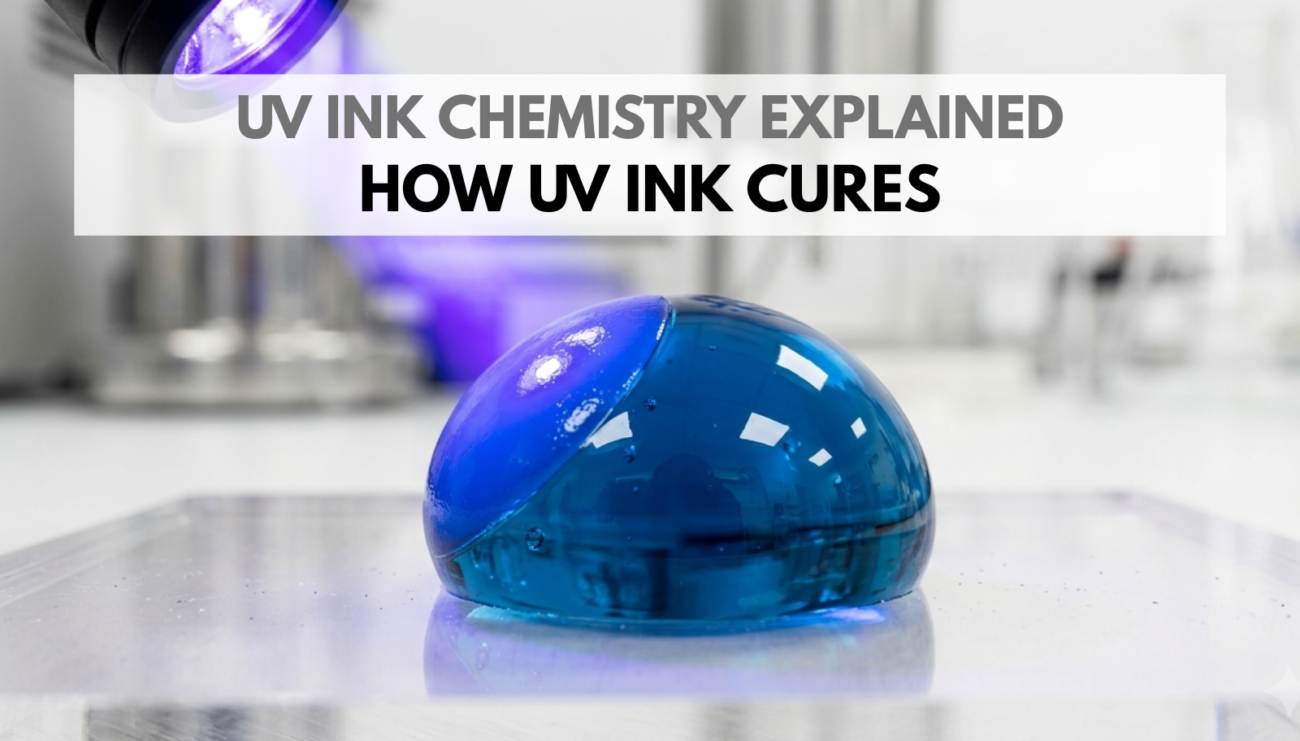 How UV ink cures through UV light and polymerization